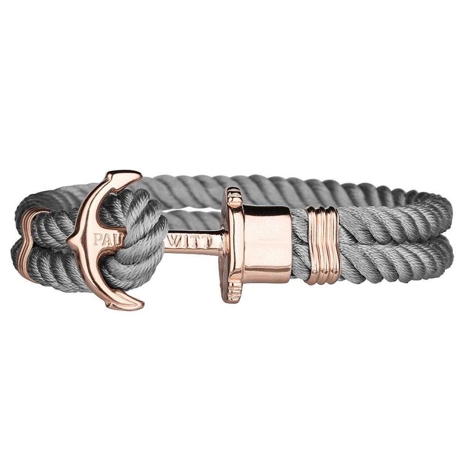 PAUL HEWITT PHREP Leather Anchor Bracelet with Stainless Steel IP Anchor  for Men and Women (Gold, Brass, Silver, Pink, Black) Unisex, 16 cm,  Leather, Without Stone, Leather, without stone : Amazon.com.be: Fashion